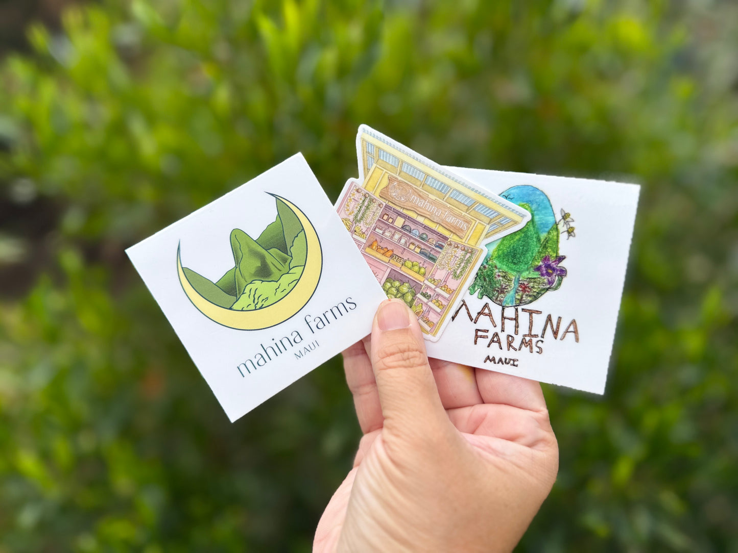 Mahina Farms Rebuild Maui Vinyl Sticker Pack (3-Pack)