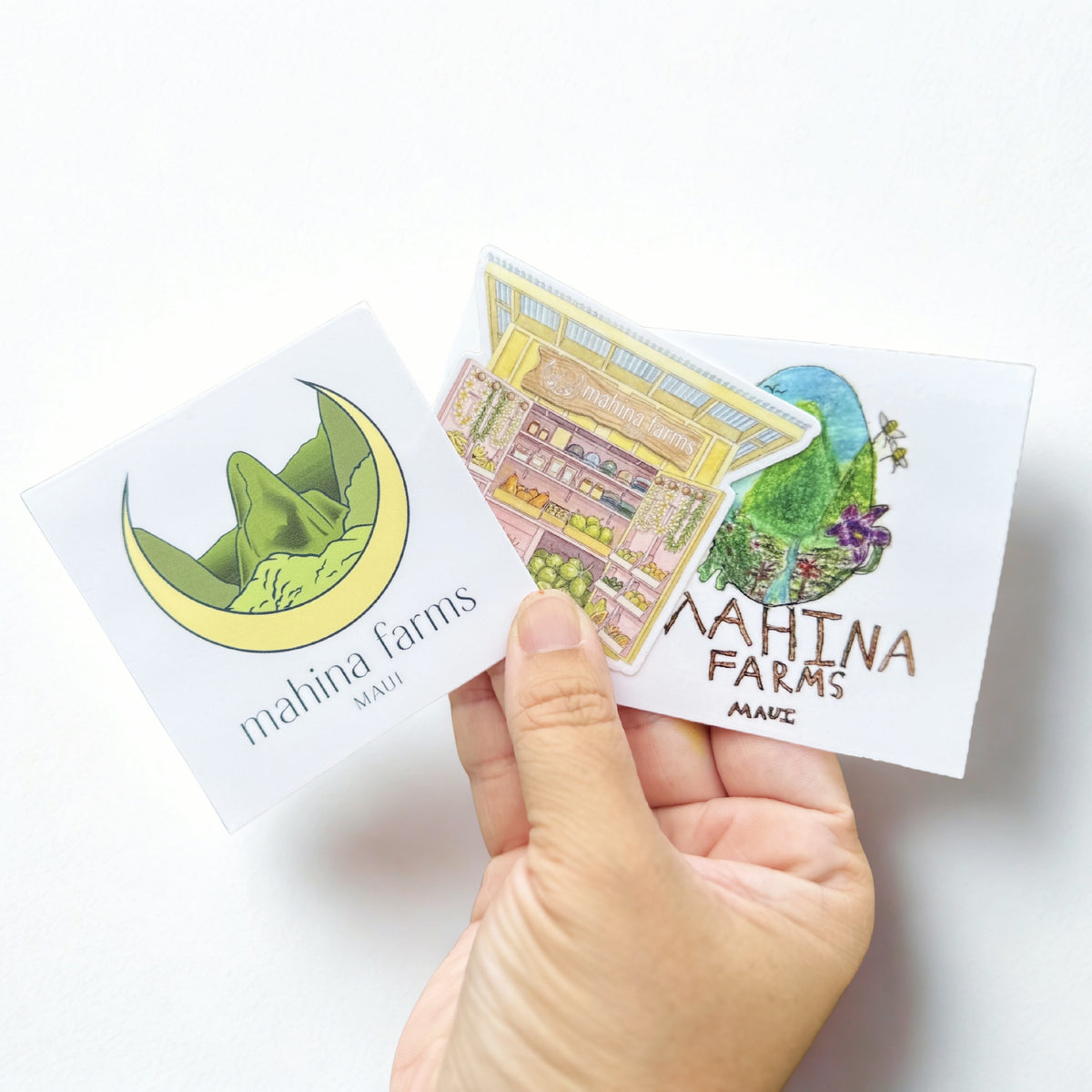 Mahina Farms Rebuild Maui Vinyl Sticker Pack (3-Pack)