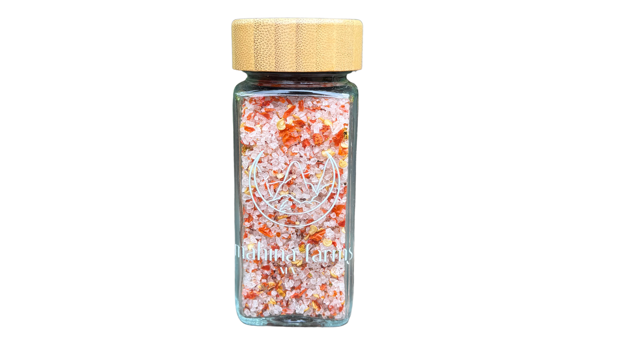 Gourmet Hawaiian Chili Pepper and Nasturtium Spicy Sea Salt